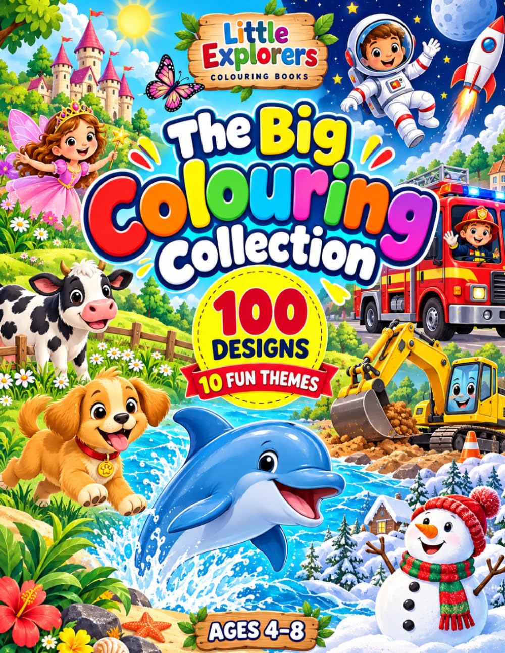 The Big Colouring Collection paperback book cover